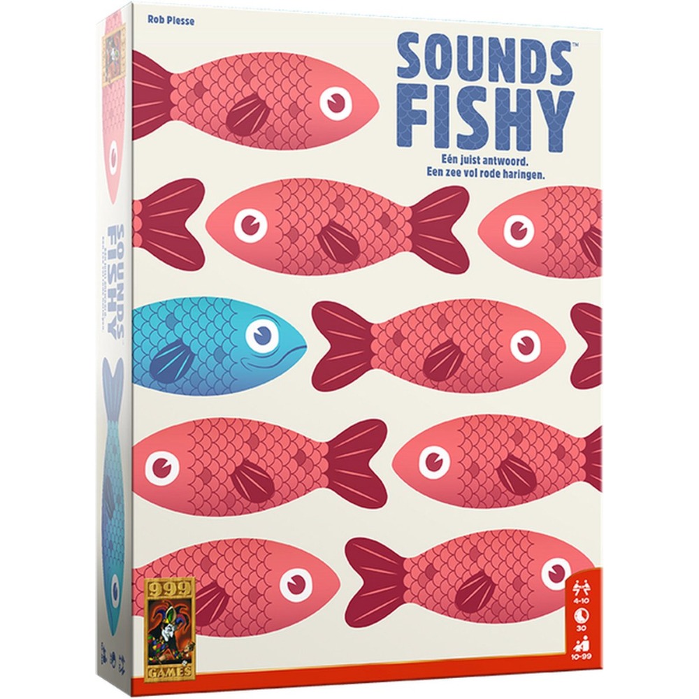 Sounds Fishy is een hilarisch partyspel, waarin de spelers drie verschillende rollen kunnen hebben. De rader leest een vraag voor en probeert de rode haringen te ontmaskeren. De rode haringen geven namelijk het verkeerde antwoord op de vraag, maar doen alsof dat het juiste is. De echte blauwe kipper ten slotte geeft het juiste antwoord, maar doet alsof dat het verkeerde is.